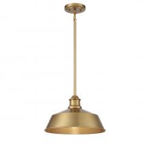 Savoy House M7021NB - 1-Light Pendant in Natural Brass