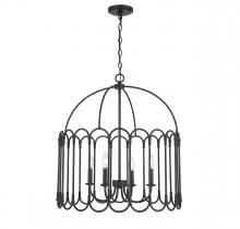Savoy House M7029MBK - 4-Light Pendant in Matte Black
