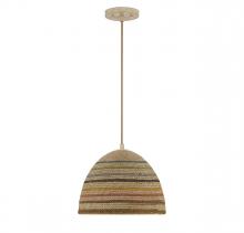 Savoy House Meridian CA M7034NRC - 1-Light Pendant in Natural Rattan Color