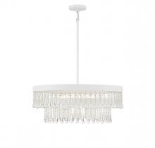 Savoy House M7038BQW - 6-Light Pendant in Bisque White