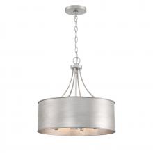 Savoy House Meridian CA M7040AS - 4-Light Pendant in Antique Silver