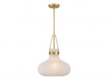 Savoy House M7046NB - 1-Light Pendant in Natural Brass