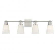 Savoy House M80056BN - 4-Light Bathroom Vanity Light in Brushed Nickel