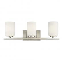 Savoy House M80067BN - 3-Light Bathroom Vanity Light in Brushed Nickel