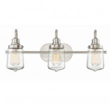 Savoy House M80070BN - 3-Light Bathroom Vanity Light in Brushed Nickel