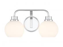 Savoy House M80080CH - 2-Light Bathroom Vanity Light in Chrome