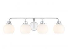 Savoy House M80082CH - 4-Light Bathroom Vanity Light in Chrome