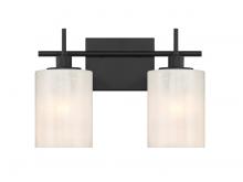 Savoy House M80083MBK - 2-Light Bathroom Vanity Light in Matte Black