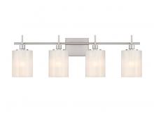 Savoy House M80085BN - 4-Light Bathroom Vanity Light in Brushed Nickel