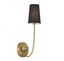 Savoy House Meridian CA M90064NB - 1-Light Wall Sconce in Natural Brass