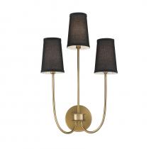 Savoy House Meridian CA M90065NB - 3-Light Wall Sconce in Natural Brass