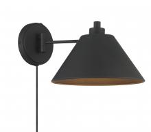 Savoy House M90086MBK - 1-Light Wall Sconce in Matte Black