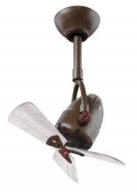 Matthews Fan Company DI-TB-WDBW - Diane oscillating ceiling fan in Textured Bronze finish with solid barn wood blades.