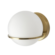 Dainolite SOF-61W-AGB - 1LT Halogen Wall Sconce, AGB with WH Opal Glass