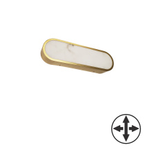 Dainolite WSH-1620LEDW-AGB - 20W Wall Sconce in Aged Brass w/ Alabaster Diffuser