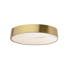 Dainolite WSH-1630LEDFH-AGB - 30W Flush Mount in Aged Brass w/ Alabaster Diffuser