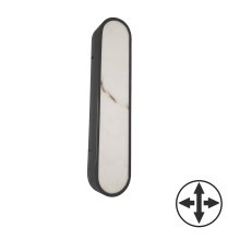 Dainolite WSH-2230LEDW-MB - 30W Wall Sconce in Matte Black w/ Alabaster Diffuser
