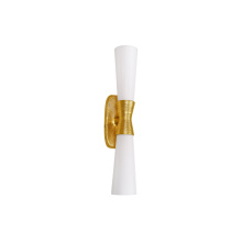 Dainolite WTY-192W-GLD - 2 Light Wall Sconce in Gold w/ Opal Glass