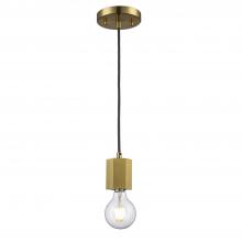 Trans Globe PND-2177 AG - Placerville Collection 1-Light Industrial Bulb-style Mini-Pendant