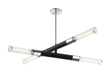 Matteo C66806MBAG - Asterisk Matte Black + Aged Gold Brass Pendant
