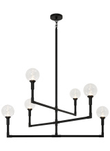 Matteo C64806BKCL - Candlestix Black Chandelier