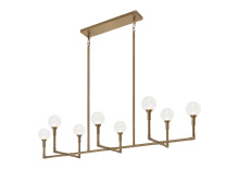 Matteo C64808AGCL - Candlestix Aged Gold Brass Chandelier