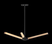 Matteo C66803MBCH - Asterisk Matte Black + Chrome Pendant