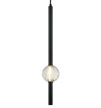 Matteo C68901MB - Windchimer Matte Black Pendant