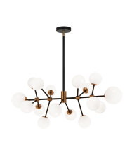 Matteo C83016AGOP - Novu Aged Gold Brass Chandelier