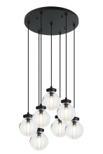 Matteo C84007MBCL - Ridge Matte Black Pendant