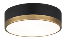 Matteo M14302BKAG - Trydor Black, Aged Gold Brass Ceiling Mount