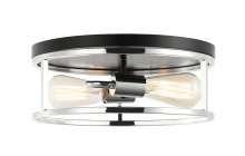 Matteo M15502WHAG - Clarke White + Aged Gold Brass Flush Mounts