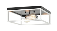 Matteo M15542BKCH - Clarke Black + Chrome Flush Mounts