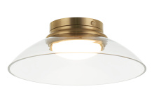 Matteo M16401AGCL - Luna Aged Gold Brass Flush Mounts