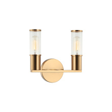 Matteo S02802AG - Klarice Aged Gold Brass Wall Sconce