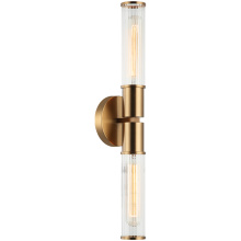 Matteo S02812AG - Klarice Aged Gold Brass Wall Sconce