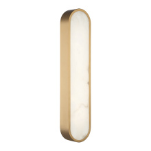 Matteo W05922AG - Marblestone Aged Gold Brass Wall Sconce