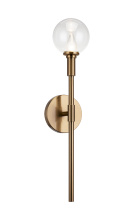 Matteo W64801AGCL - Candlestix Aged Gold Brass Wall Sconce