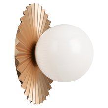 Matteo WX83111MGOP - Modern Ruff Matte Gold Wall Sconce / Ceiling Mount