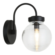 Matteo W84001MBCL - Ridge Matte Black Wall Sconce