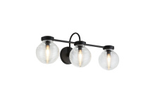 Matteo W84003MBCL - Ridge Matte Black Wall Sconce