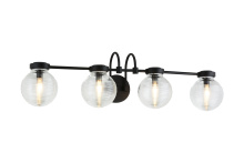 Matteo W84004MBCL - Ridge Matte Black Wall Sconce