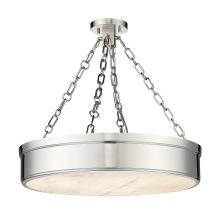 Z-Lite 1944SF22-PN-LED - 3 Light Semi Flush Mount