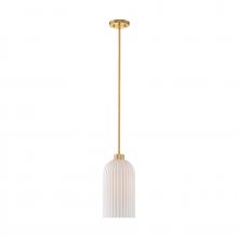 Savoy House Canada 7-3171-1-322 - Isla Blanca 1-Light Pendant in Warm Brass by Breegan Jane