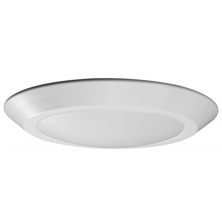 10"- LED Disk Light Flush - White Finish - 3000K