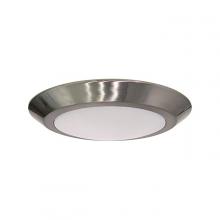 Nuvo 62/1366 - 10" LED Flush Mount Fixture; Disk Light; Brushed Nickel Finish; 5000K