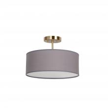 Lighting by CARTWRIGHT D624GD-15GY - PENDANT / SEMI 15"