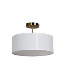 Lighting by CARTWRIGHT D624GD-15WH - PENDANT / SEMI 15"