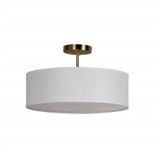 Lighting by CARTWRIGHT D624GD-22WH - PENDANT / SEMI 22"