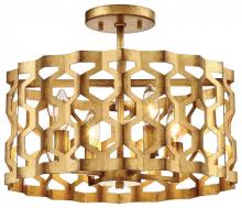 Minka N6772-293 - CORONADE - 4 LIGHT SEMI FLUSH (CONVERTIBLE TO PENDANT)